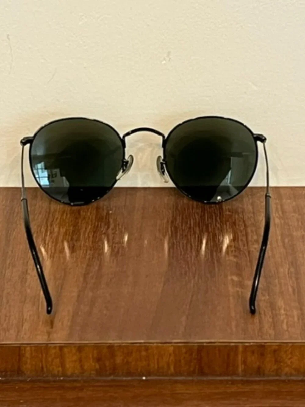 Ray-Ban RB3447-N Round Metal 002/71 Black Sunglasses, 50-21